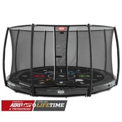 BERG Elite Inground 430 Grijs Levels + Safety Net Deluxe 430
