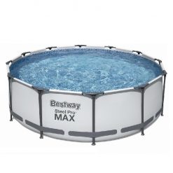 BESTWAY Steel Pro Max zwembad Ø366x122cm, inclusief pomp en zwembadtrap