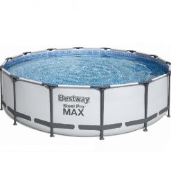 BESTWAY Steel Pro Max zwembad Ø427x107cm, inclusief pomp en zwembadtrap
